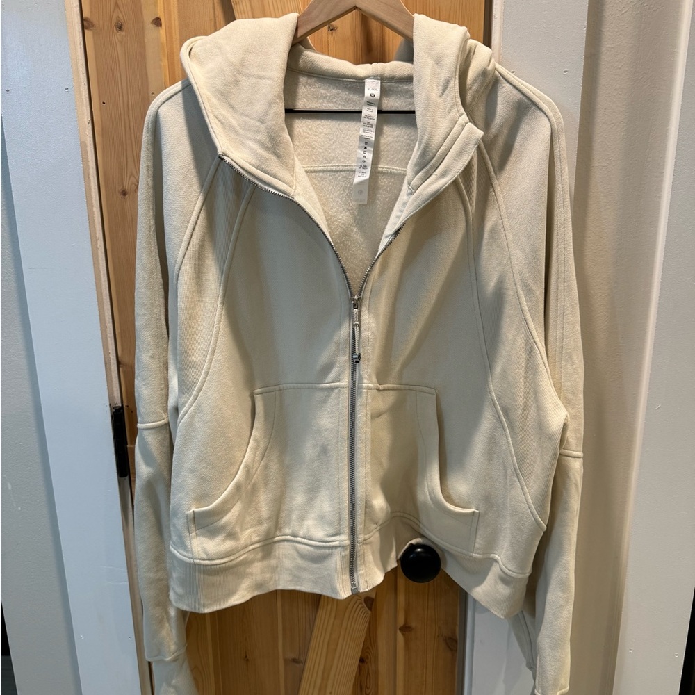 Lululemon Scuba Full Zip Hoodie, XL/XXL, Bone